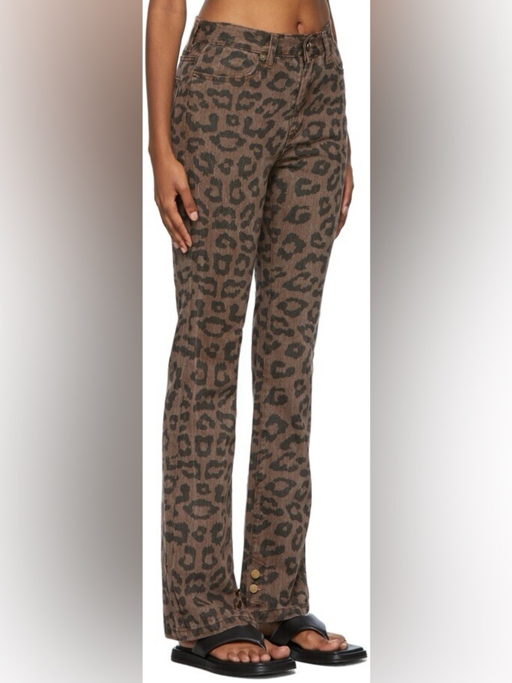 Leopard Print Skinny Pants - Picture 2 of 6